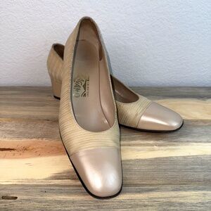 Salvatore Ferragamo Dress Pumps Champagne Size 8